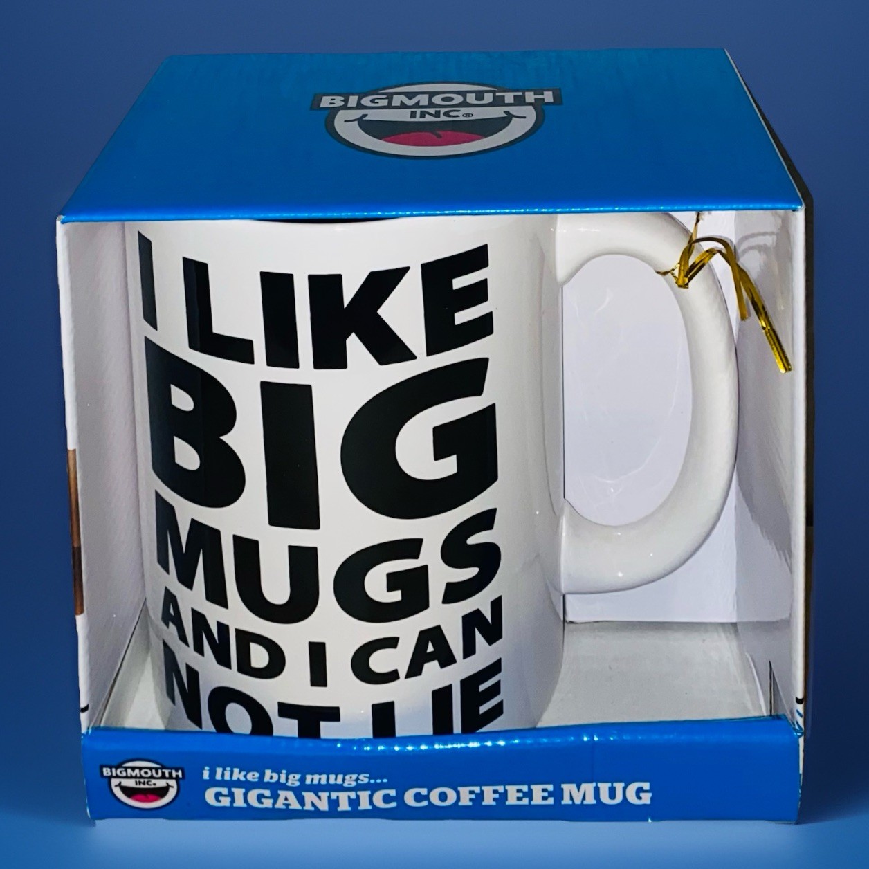 Big Mouth I Like Big Mugs Gigantic Coffee Mug Novelty Holds Half Gallon NIB NEW