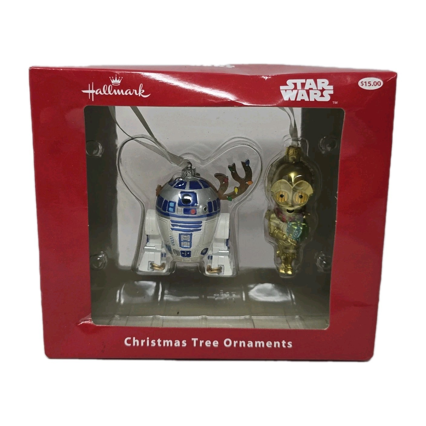 Hallmark Star Wars C3PO & R2D2 Christmas Tree Ornament Set Target Exclusive