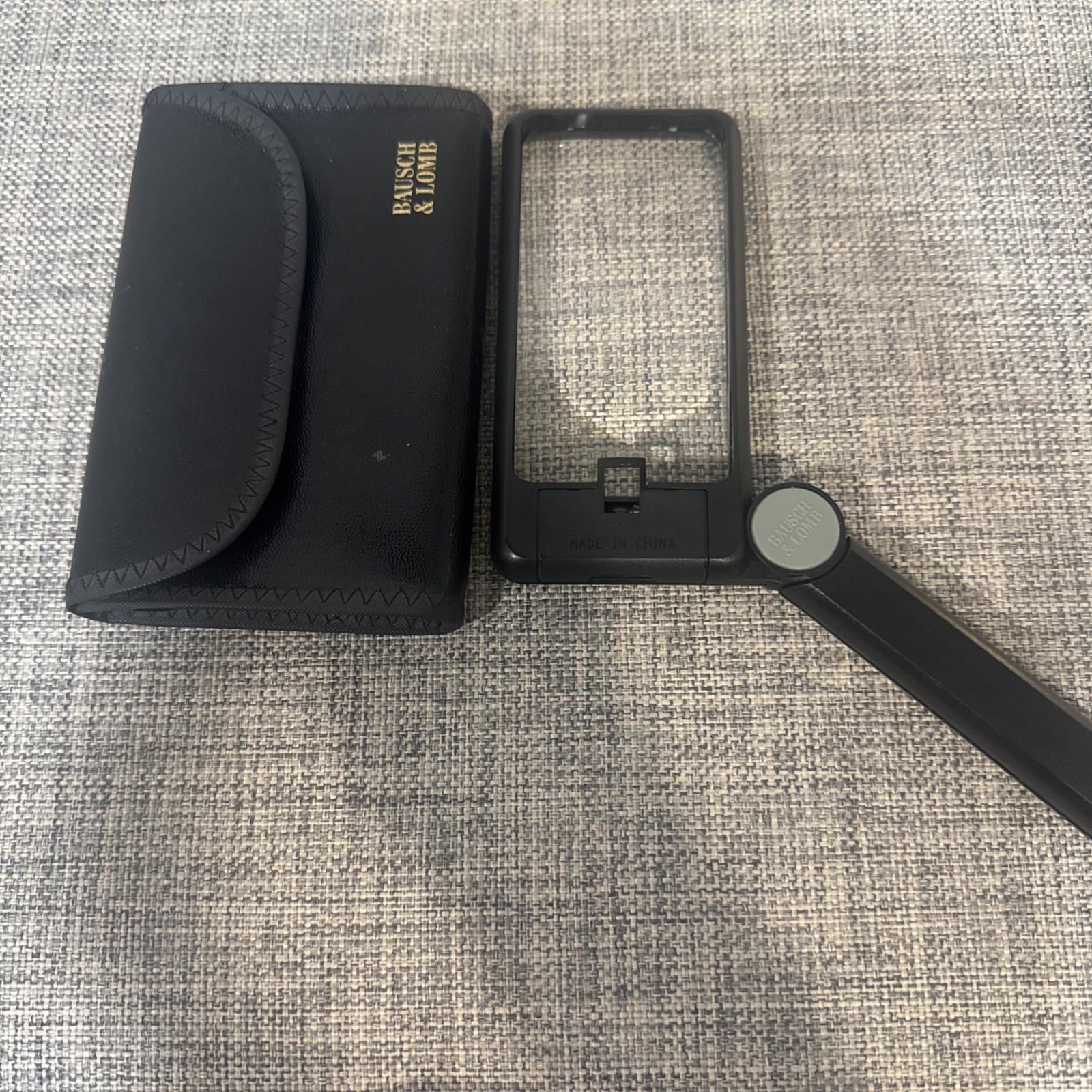 Vintage Bausch & Lomb Illuminated Magnifying Glass Rectangular Light Up Battery