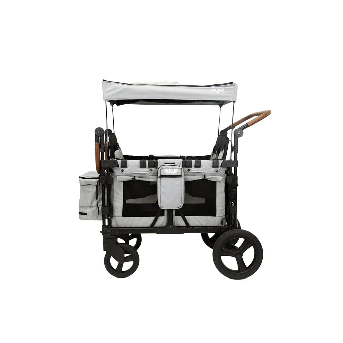 Keenz XC Luxury Stroller Wagon Smoke Canopy Harness Cooler Basket All-Terrain