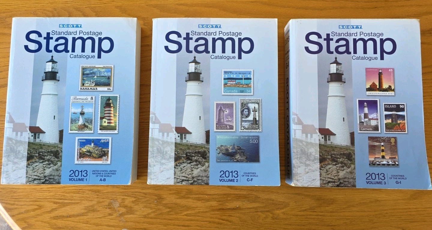 SCOTT 2013 Standard Postage Stamp Catalogue, Volumes 1-3 A - I, U.S. & Worldwide