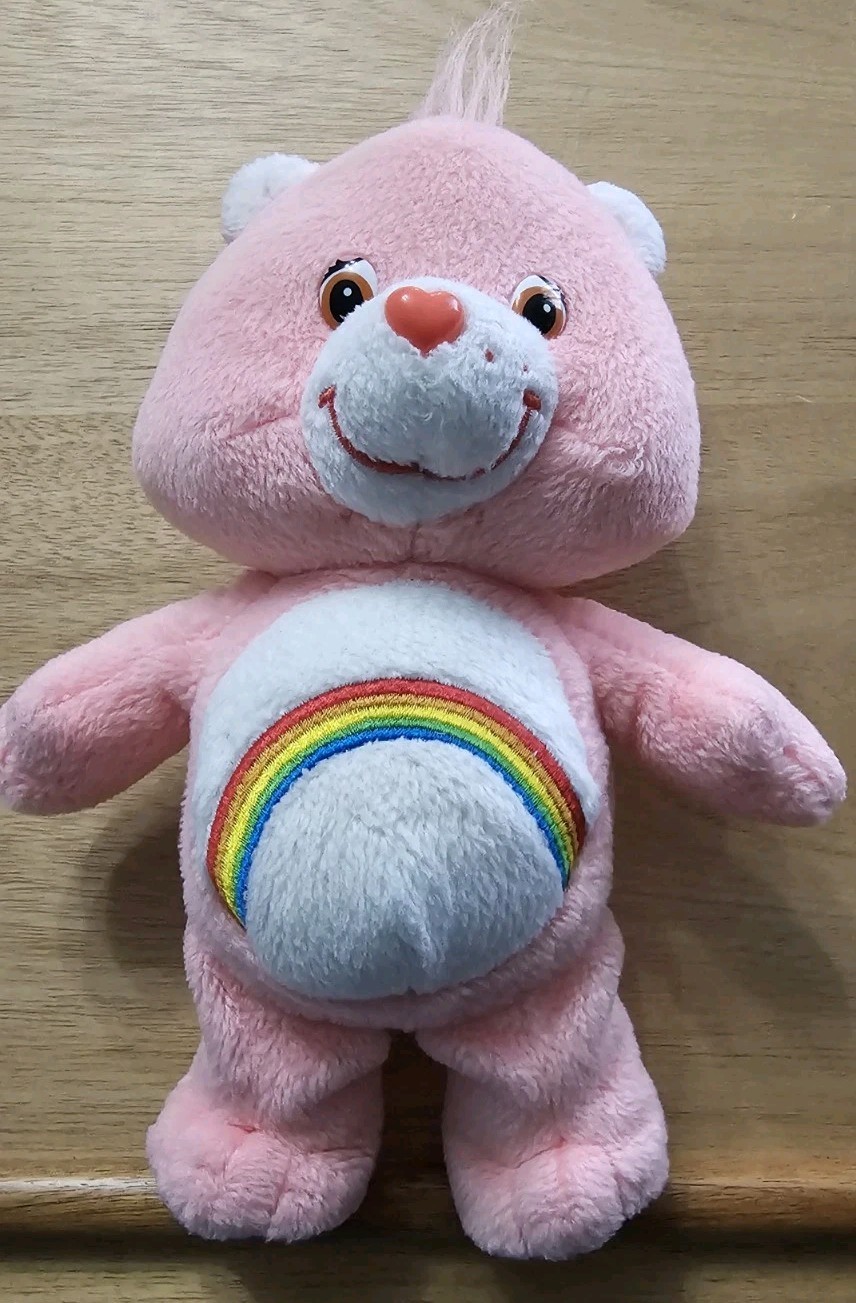 Care Bears CHEER BEAR Plush Stuffed Toy 8 Inch 2002