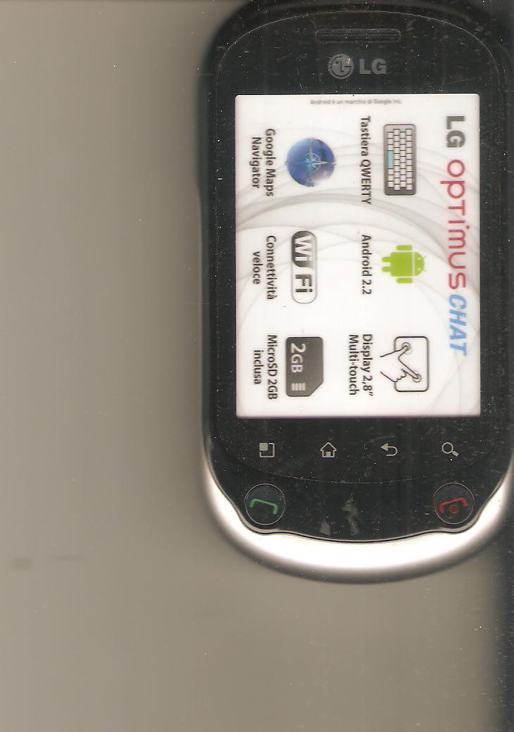 FAKE SHOWCASE PHONE - DUMMY - LG OPTIMUS CHAT (IS NOT A PHONE)