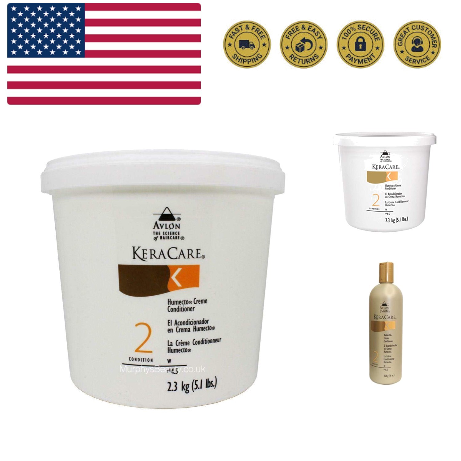 Keracare Humecto Creme Conditioner 5.1 lbs / 2.3 kg