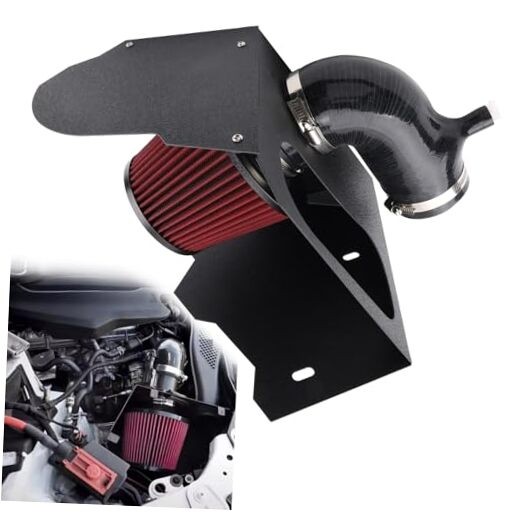 Cold Air Intake Kit with Heat Shield Compatible with 2015+ Audi A4 A5 B9 2.0T 