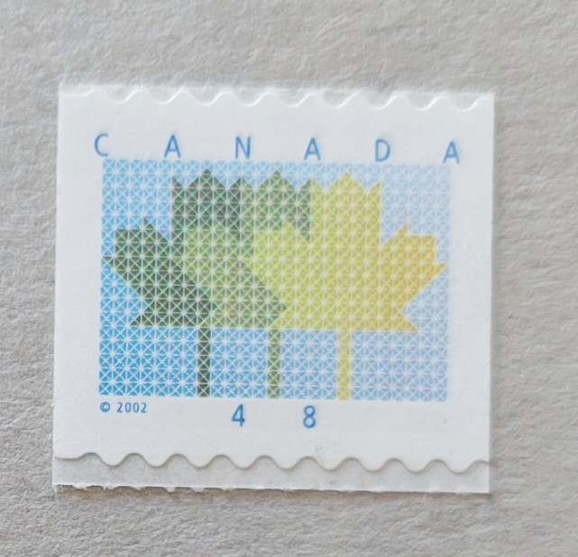 canada stamp #1927 - Stylized Maple leaf (2002) 48¢ MNH OG
