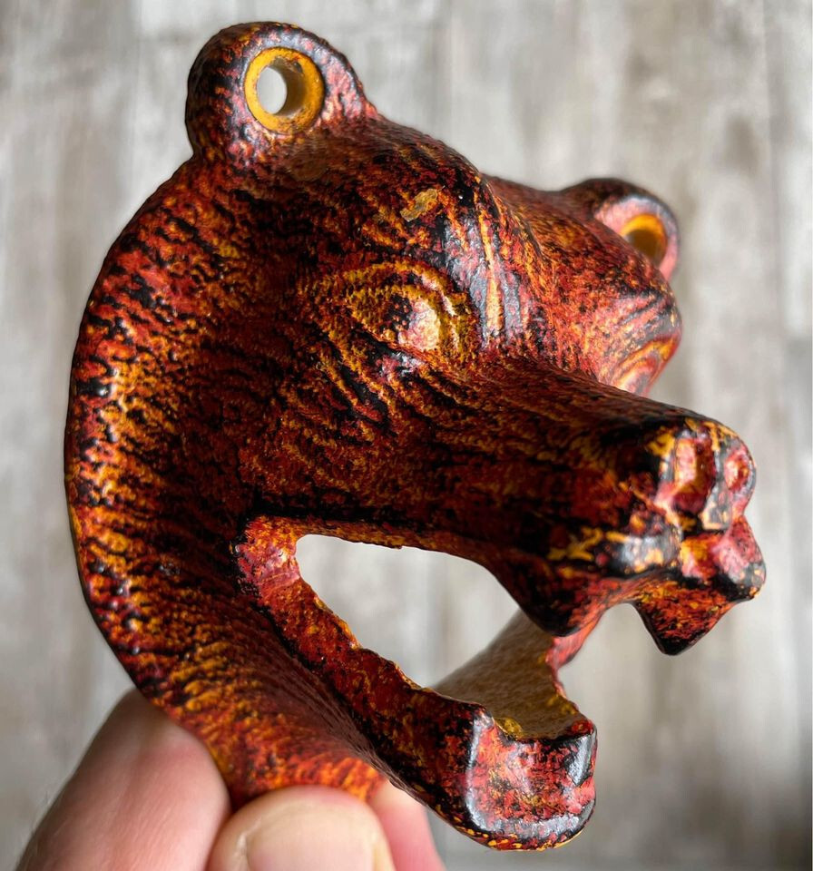 Metal Bear Head Mountable Bottle Opener