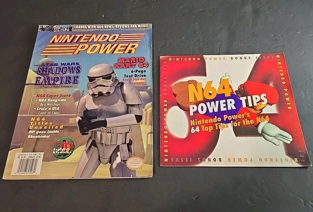 Nintendo Power Magazine Volume 92 January 1997 Star Wars w Calendar & Stickers