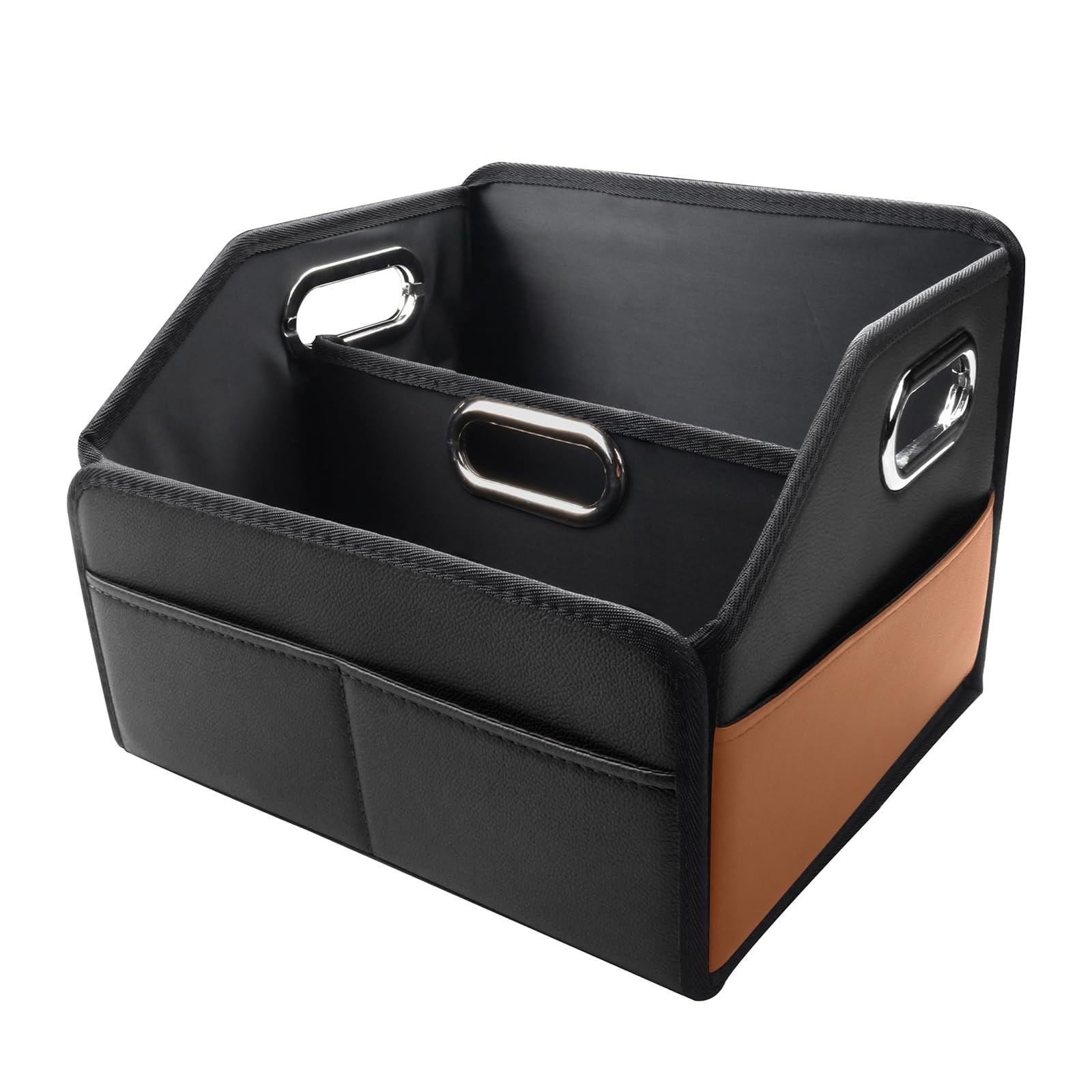 Car Organizer - 2025 Upgraded Leather Car Storage Organizer for Front Back Se...