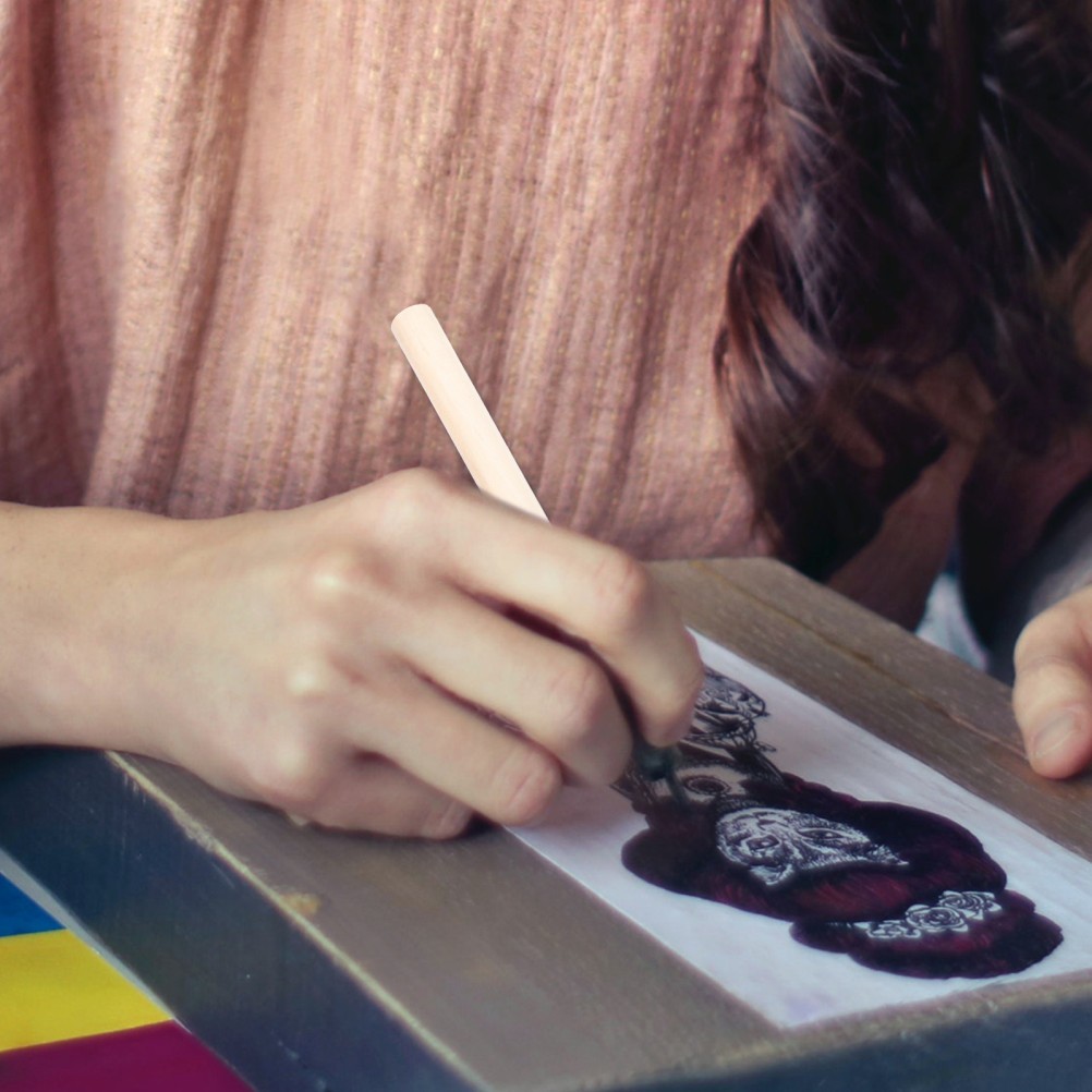 50 Pcs Short Wooden Pencils Mini Round Pencils Khaki Kids Writing Toddlers