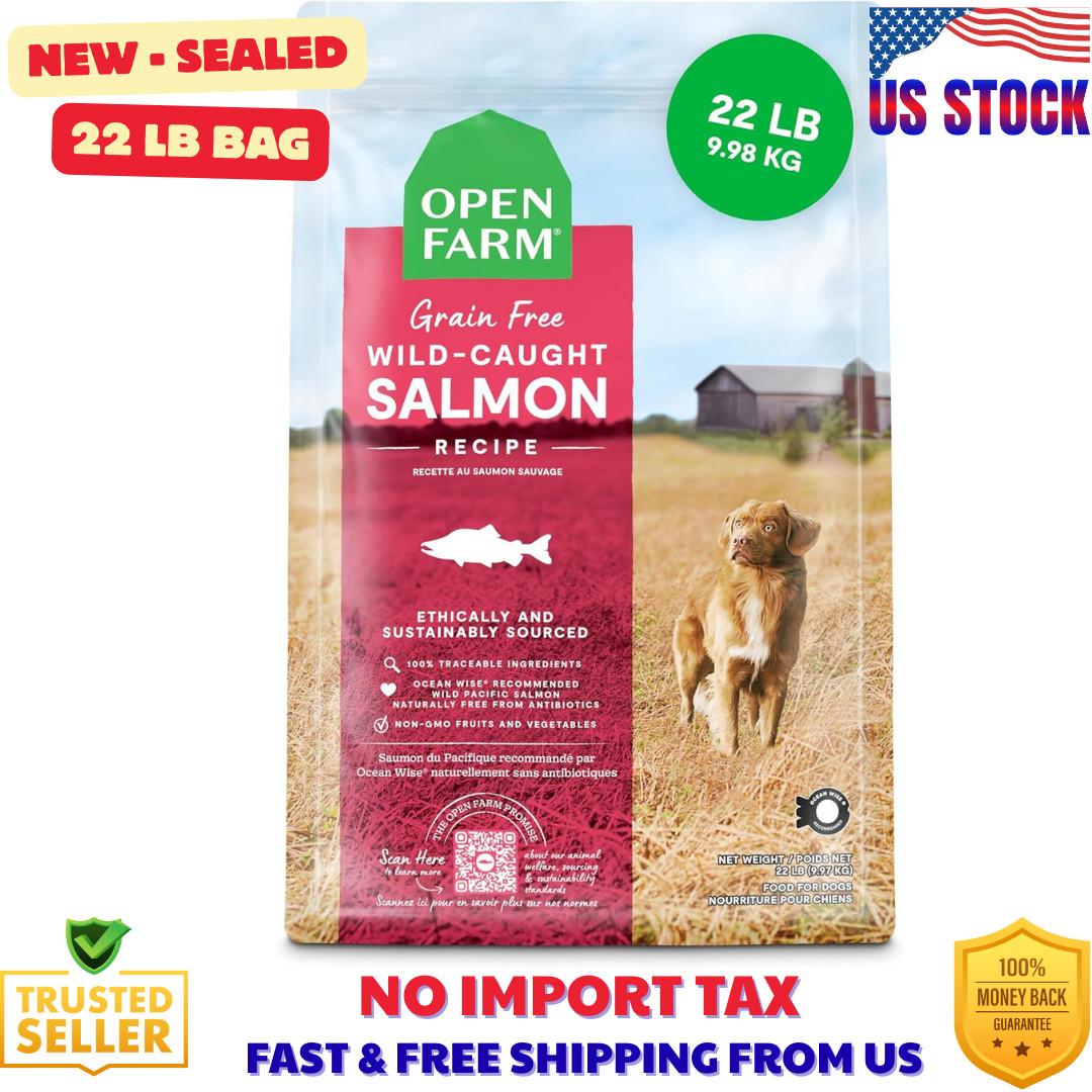 Open Farm Grain-Free Dry Dog Food Wild-Caught Salmon Recipe 22 lb