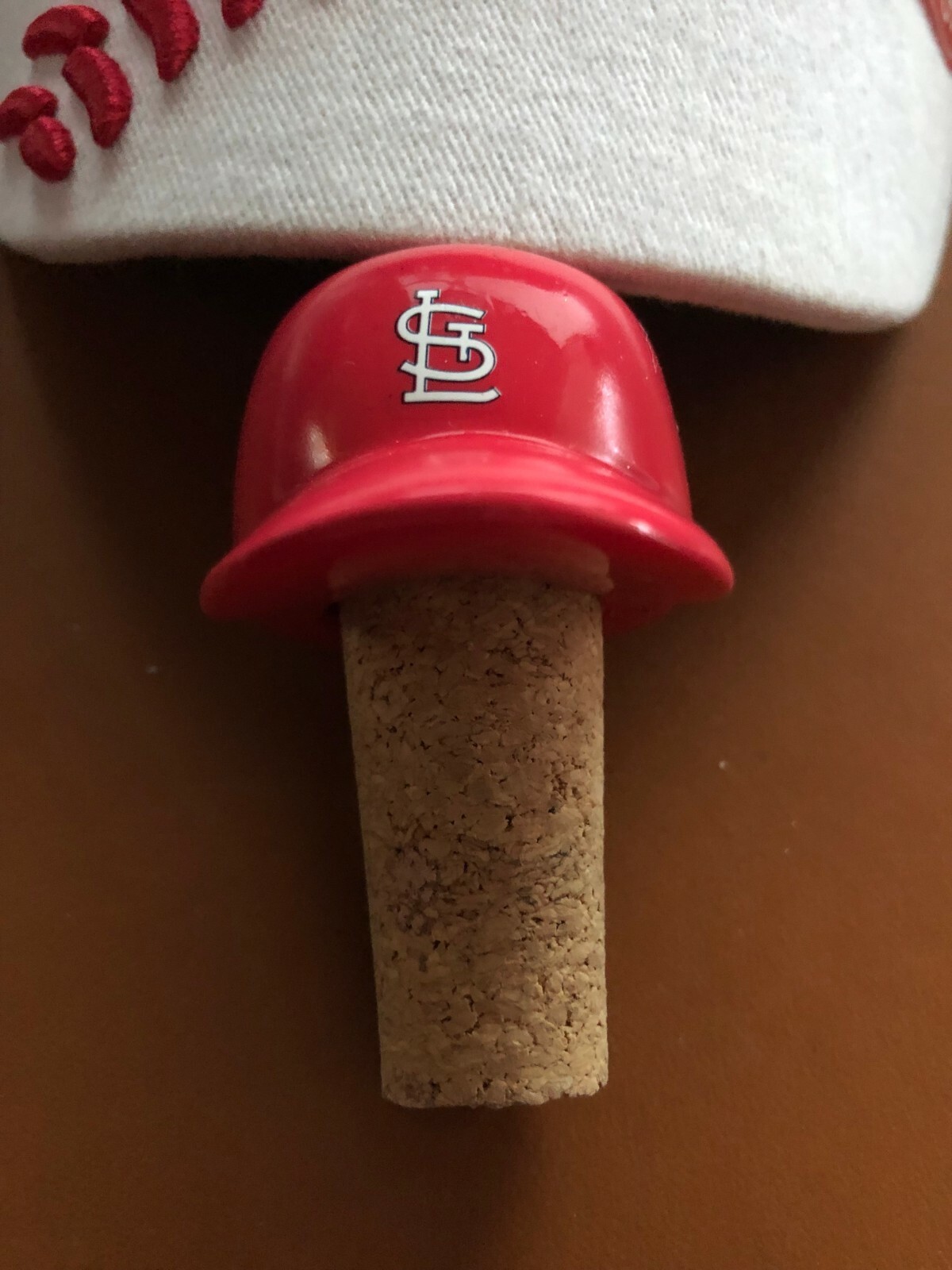 MLB NEW St. Louis Cardinals Baseball Hat Wine Stopper Cork RARE 2006 Authentic
