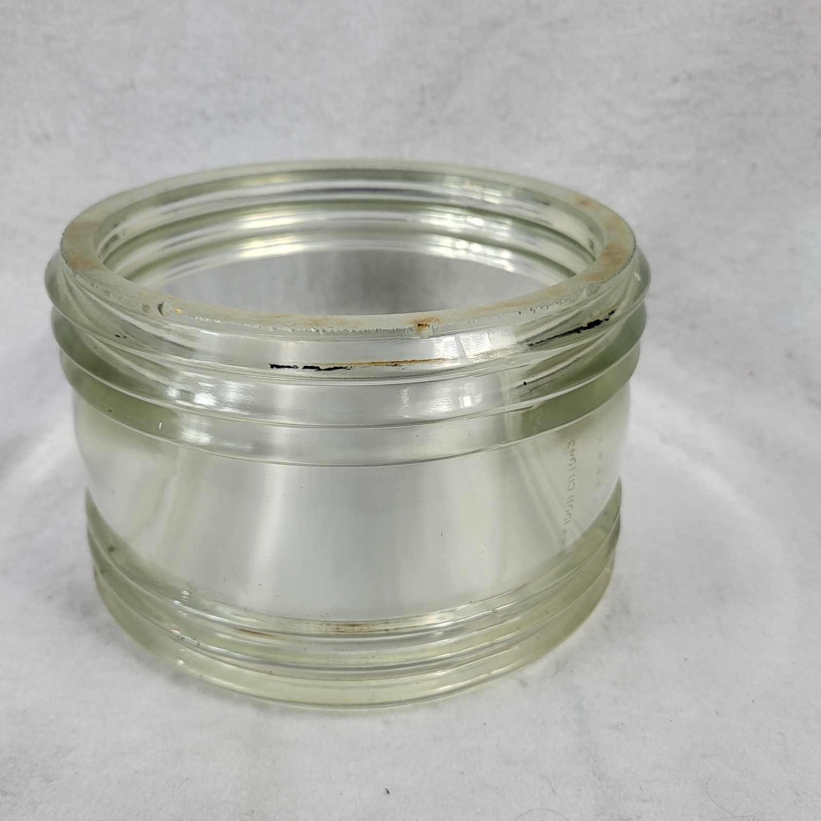 Maritime Round Clear Fresnel Glass Ship's Lantern Lens Replacement Parts 