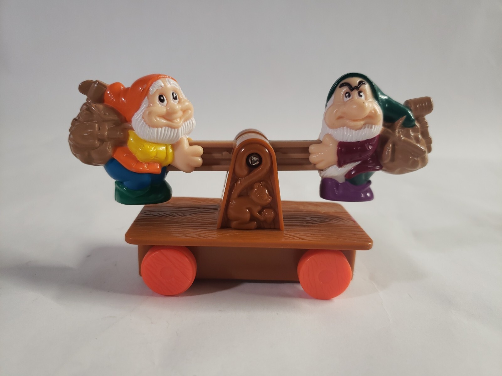 Vintage McDonald's Happy Grumpy Seesaw Happy Meal Toy Disney Snow White Dwarf 92