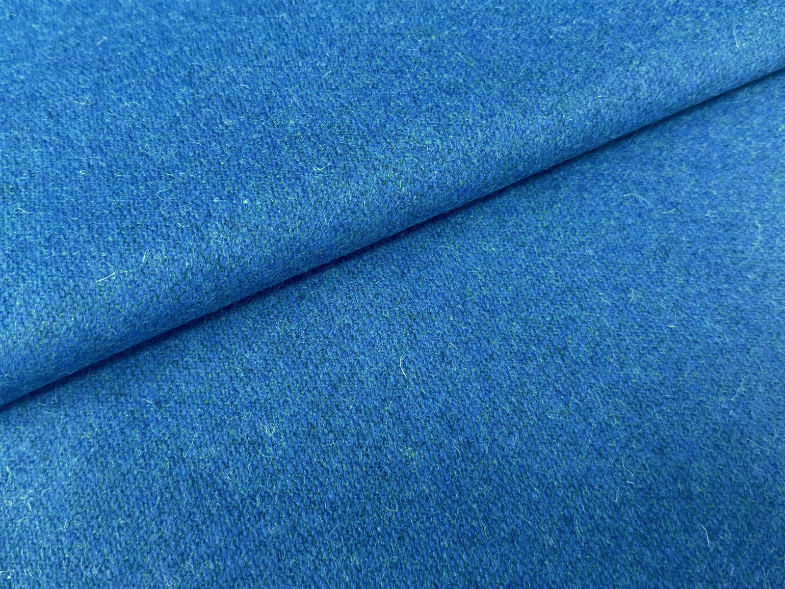 2.125 yd Maharam Luce Imbue Blue & Green Woven Wool Blend Upholstery Fabric H
