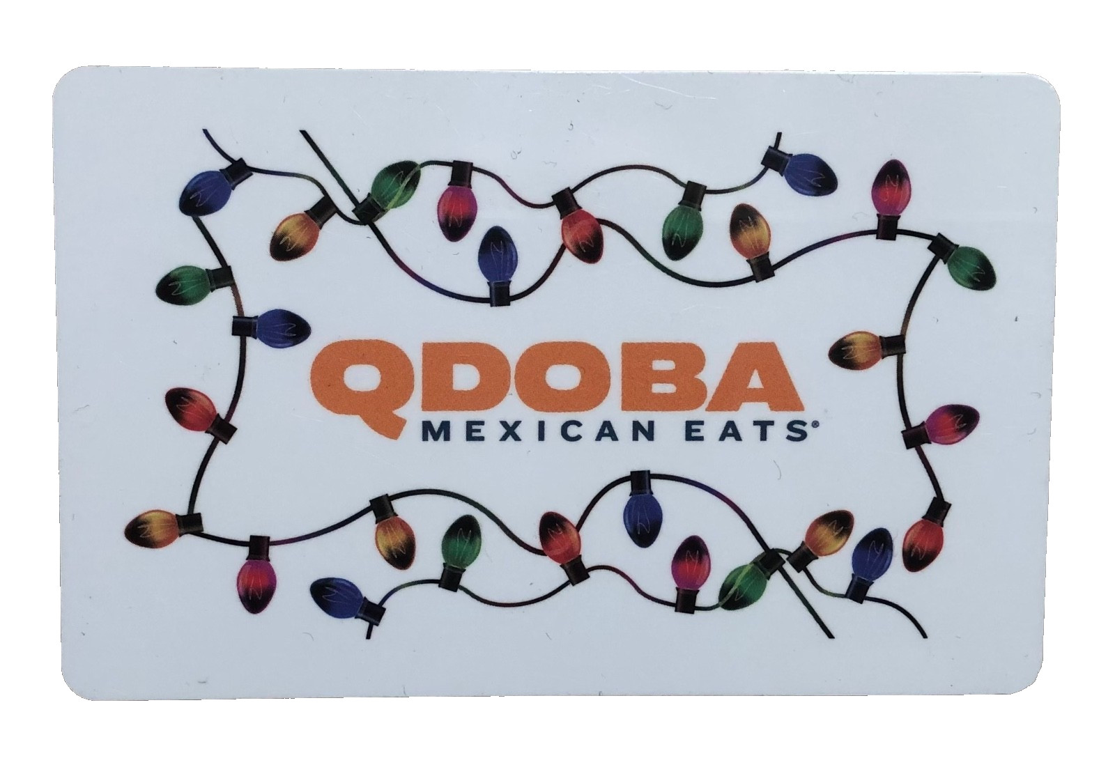 Qdoba Mexican Eats  gift card String of Christmas Lights ( 2024) No Value ( $0 )