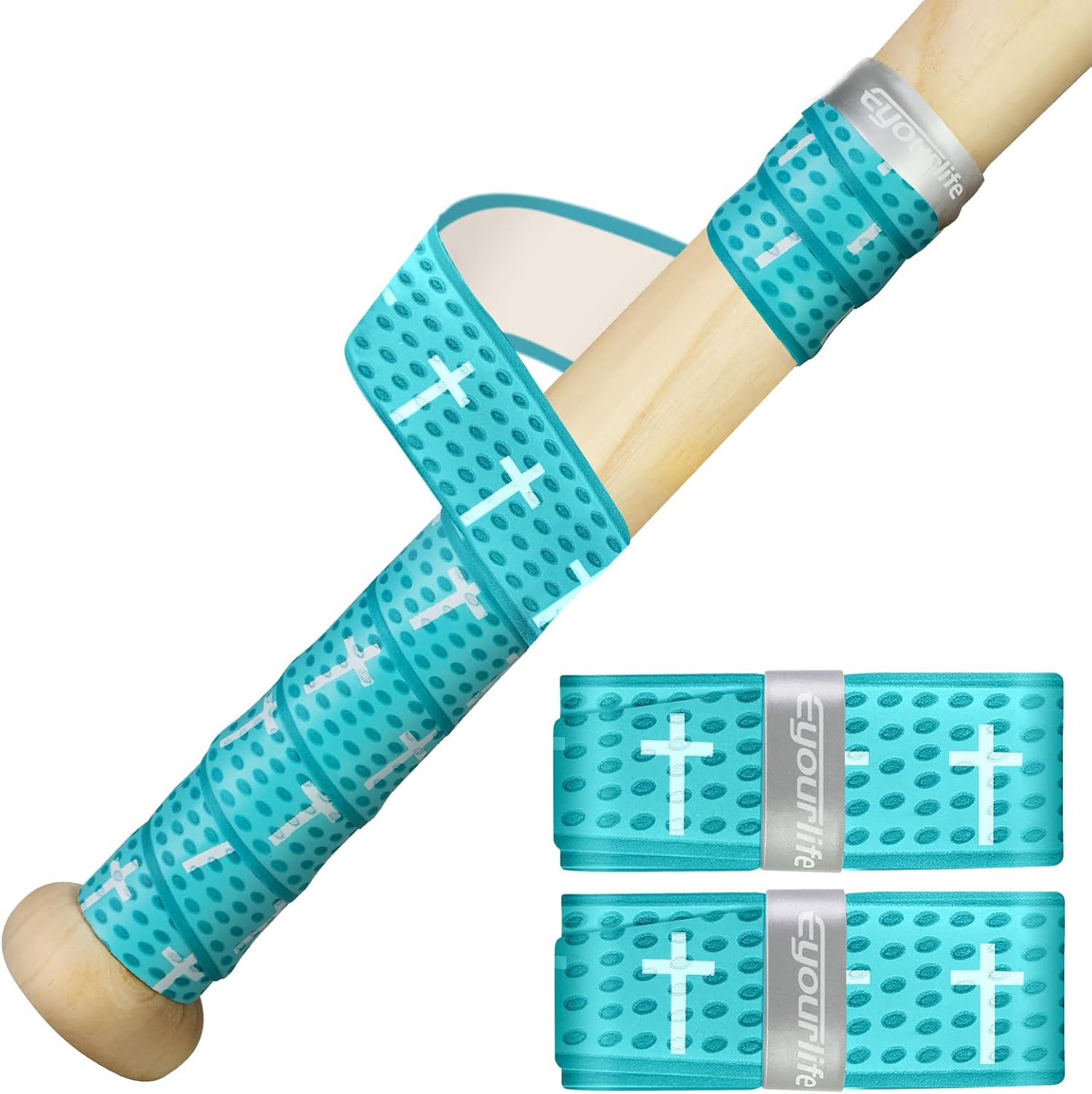 2 Pack Bat Grip Cross Bat Wraps for Baseball Lifestyle Softball Gifts Tapes Pro 
