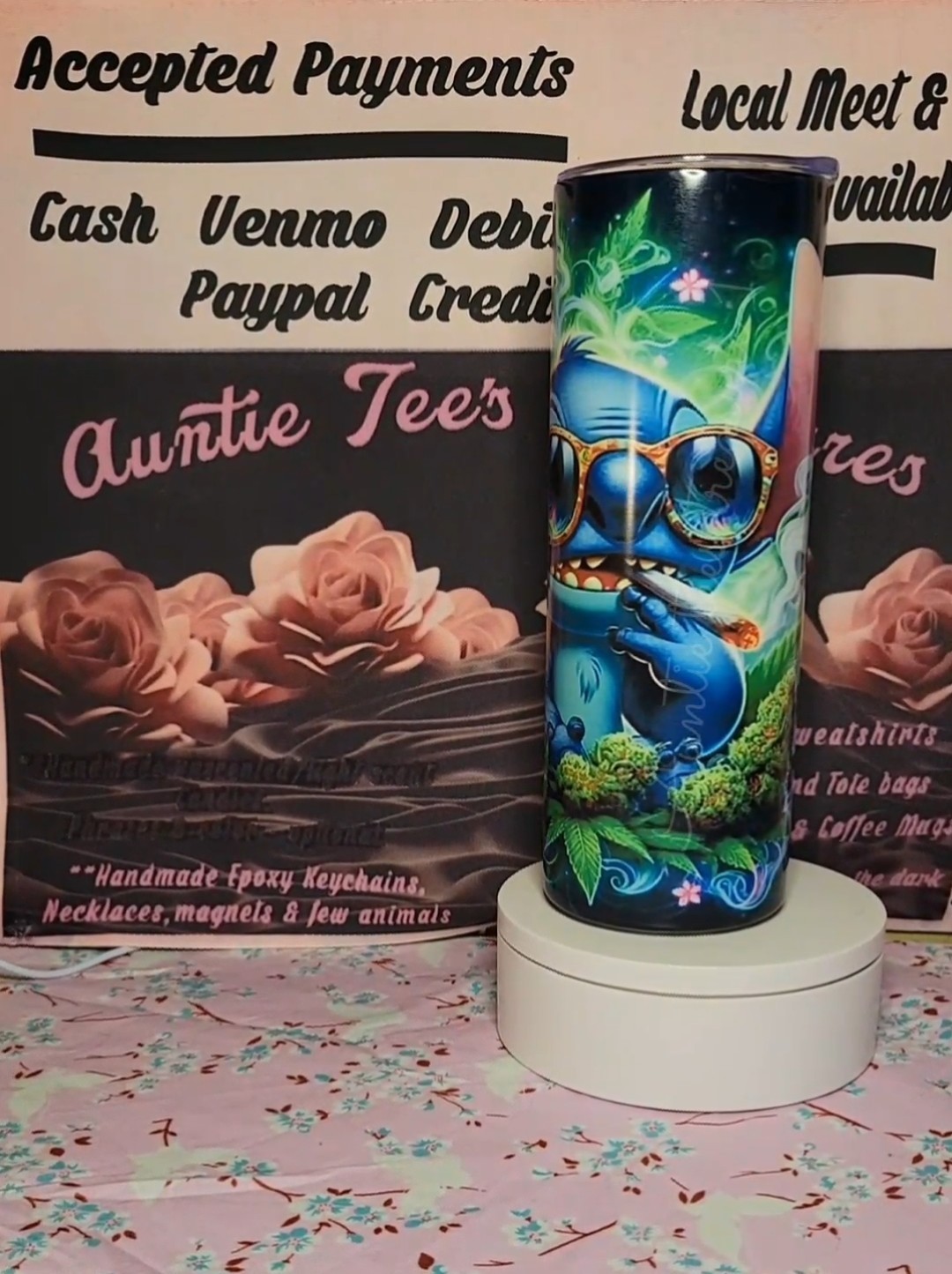 20 oz Tumbler w. Lid 2 straws and straw cleaner