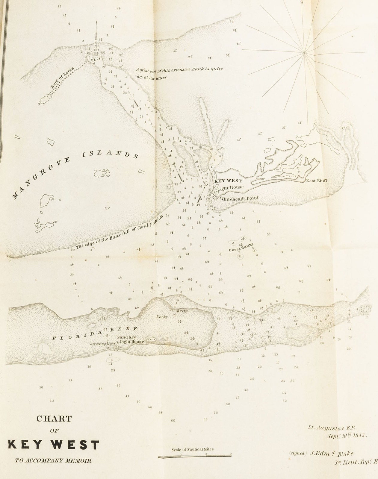 [U.S. Congress] – 1844 Report on Fortifying Key West, Railroad Building, with…