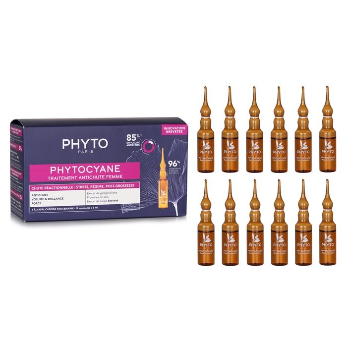 Phyto cyane Anti-Hair Loss Reactional Treatment (For Woman) 12x5ml #usau