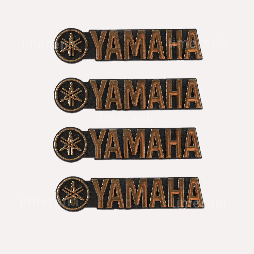 4PCS  YAMAHA plastic logo badge replacement piece 120mm X 26mm