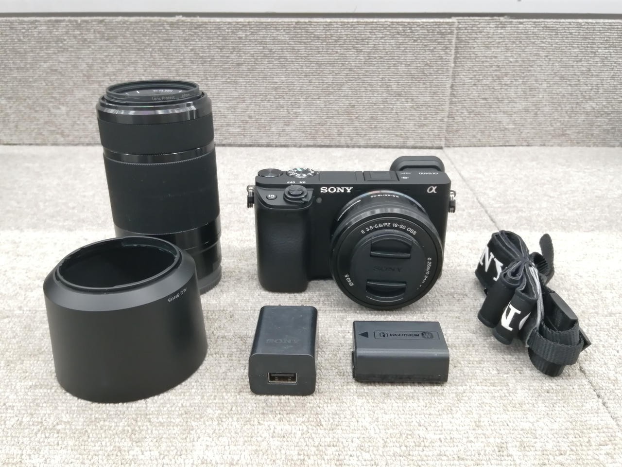 Sony α6400 Camera Double Zoom Kit APS-C 24MP Used From Japan