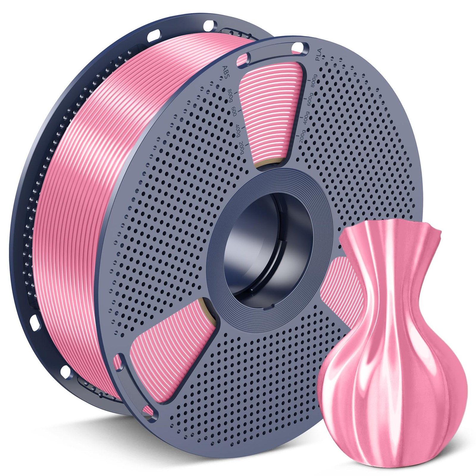 1kg Silk PLA+ Filament 1.75mm Dimensional Accuracy + - 0.02mm SUNLU Neatly Wound