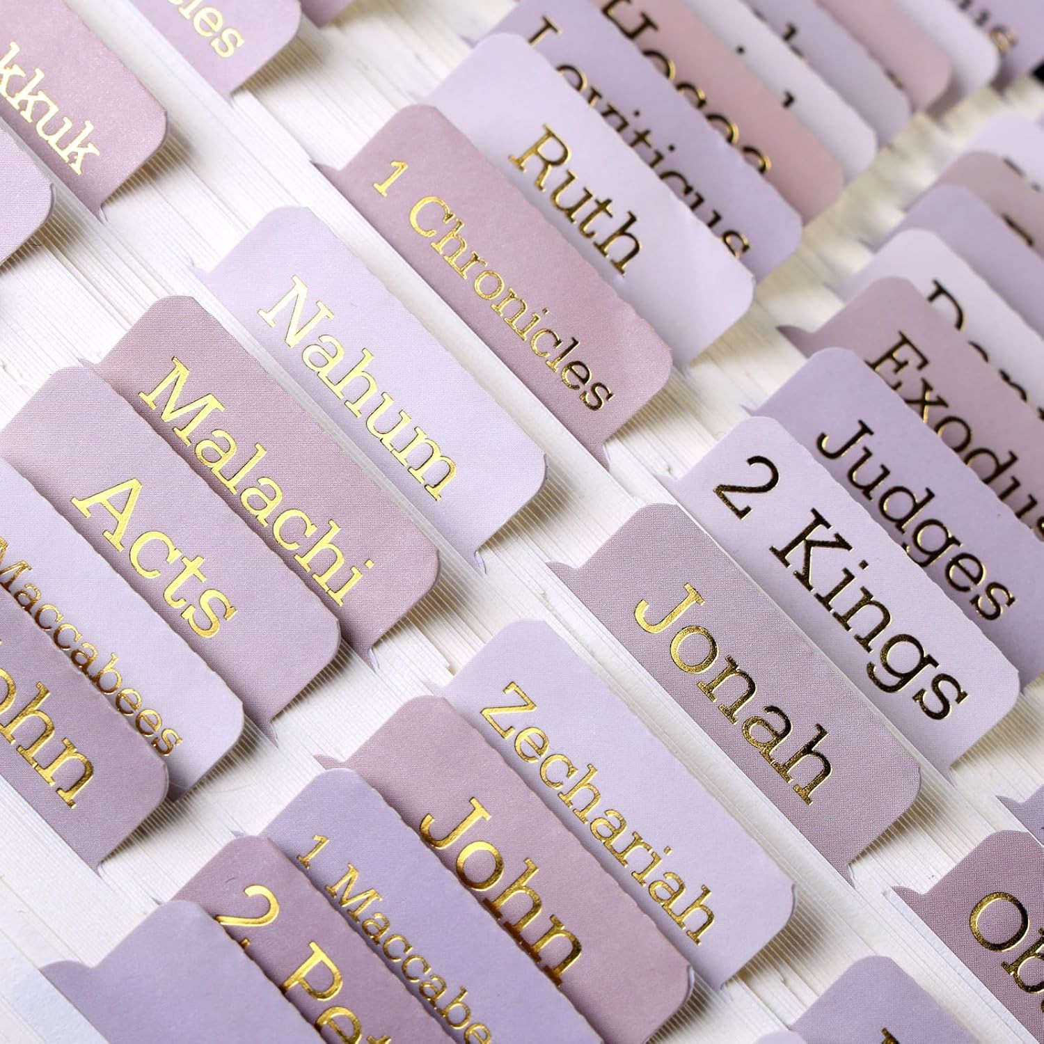 Catholic Bible Tabs for Women & Men - Large Print Laminated Bible Tabs, 73 Books