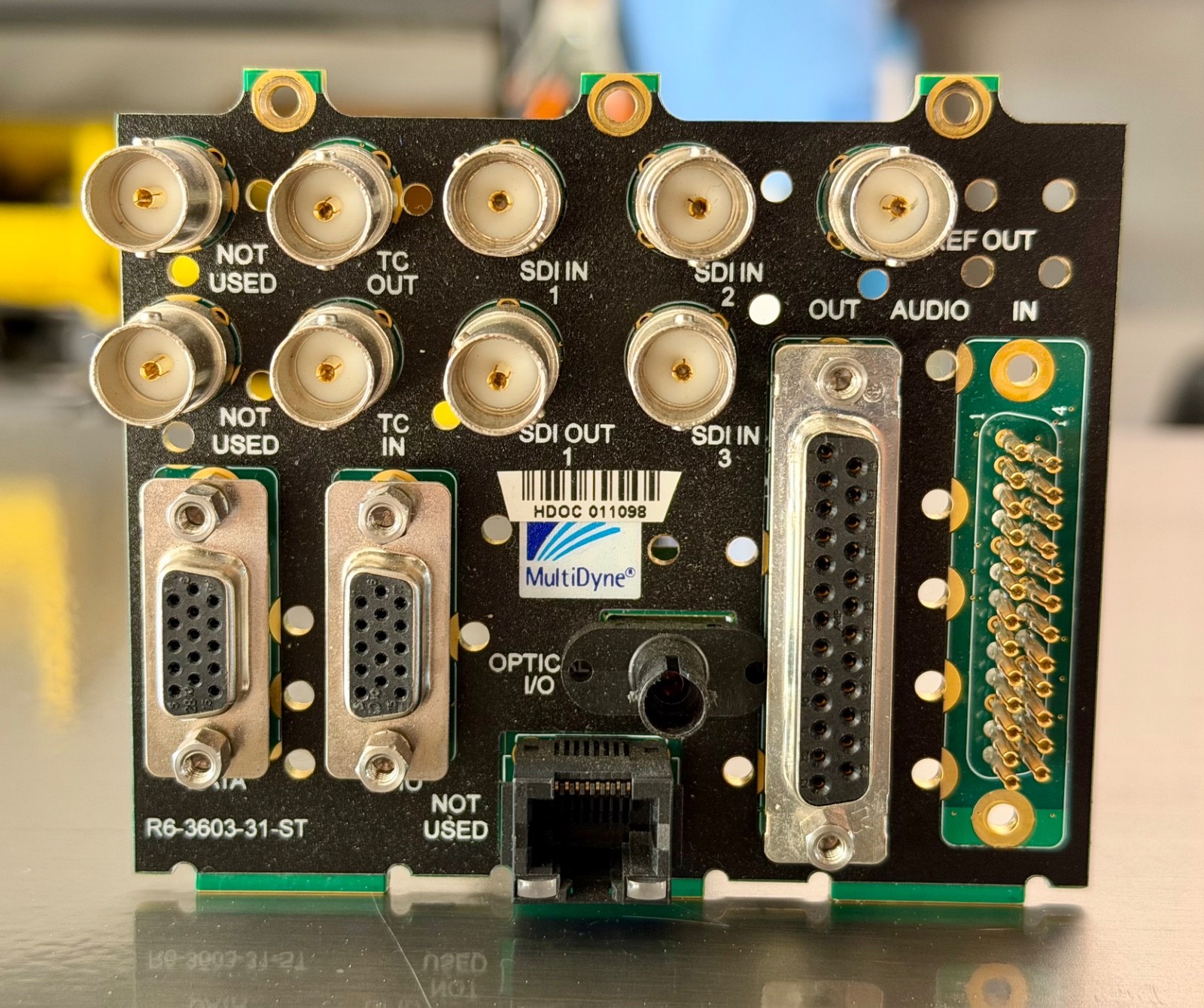 MultiDyne OG-3603 Fiber Optics Video Transmitter Card 3G-SDI Video