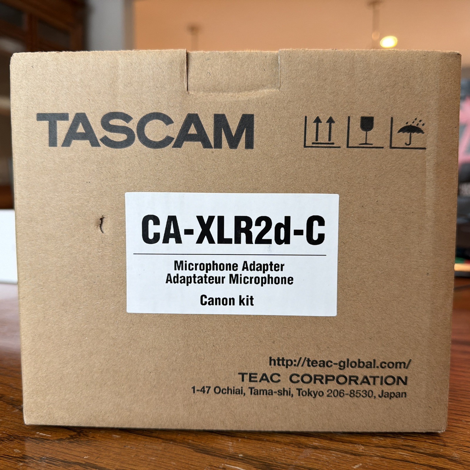 Tascam CA-XLR2d-C XLR Microphone Adapter for Cameras, Canon