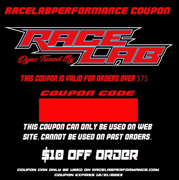 RaceLab Coupon Yamaha Performance tuning leaders FX FZR GP1800 SHO SVHO TUNE