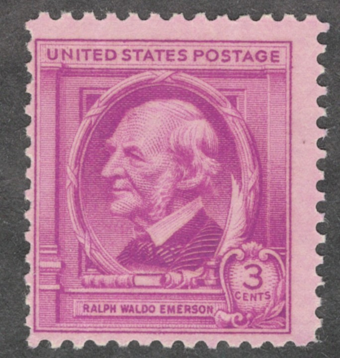 US. 861. 3c. Ralph Waldo Emerson, American Author. MLH. 1940
