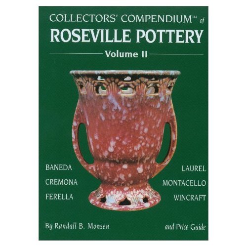 Roseville Art Pottery Baneda Cremonia Ferella Laurel Wincraft Etc / Book +Values