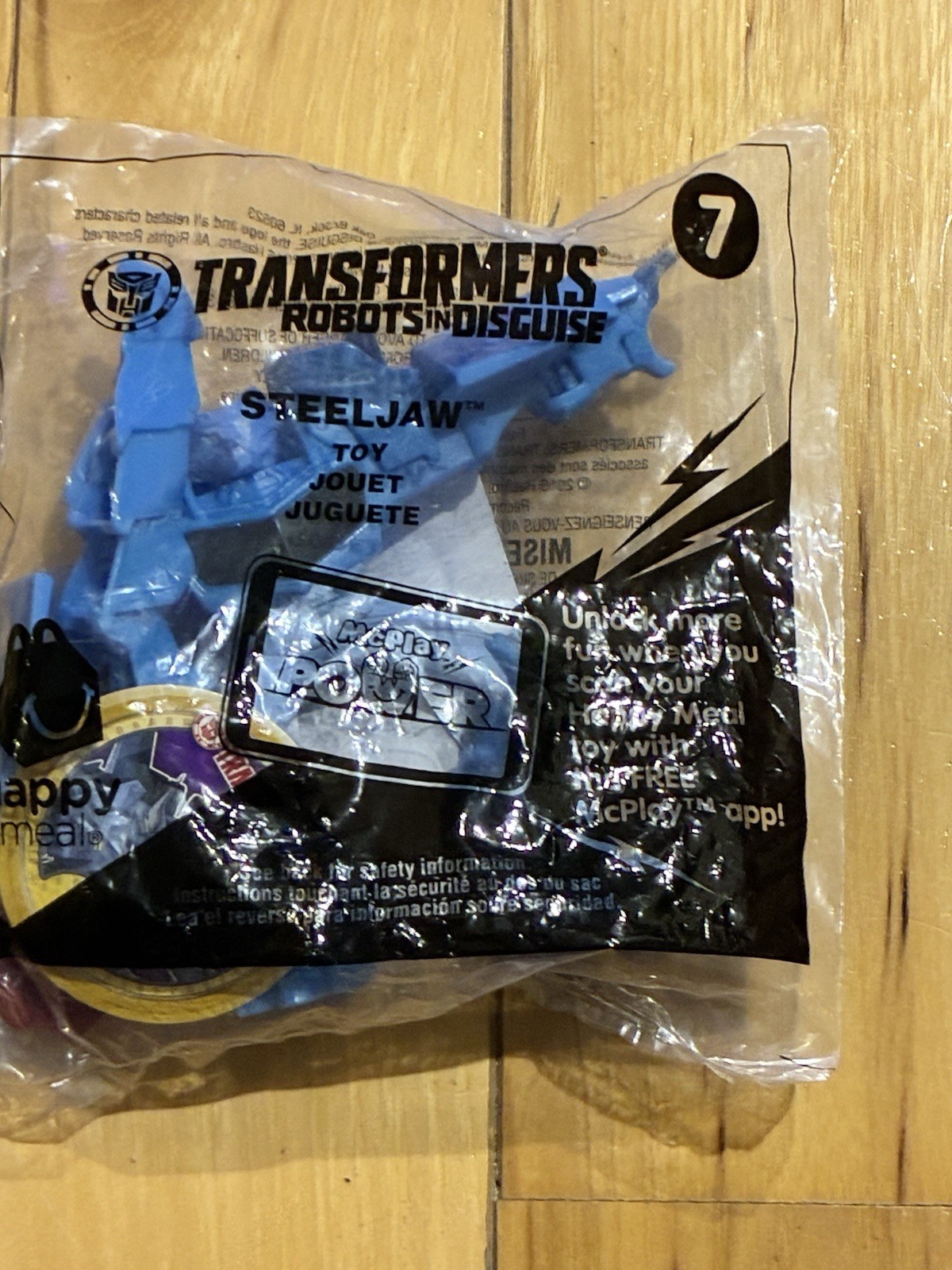 McDonald’s Happy Meal Toy 2016 Transformers Steeljaw Figure #7 New Sealed