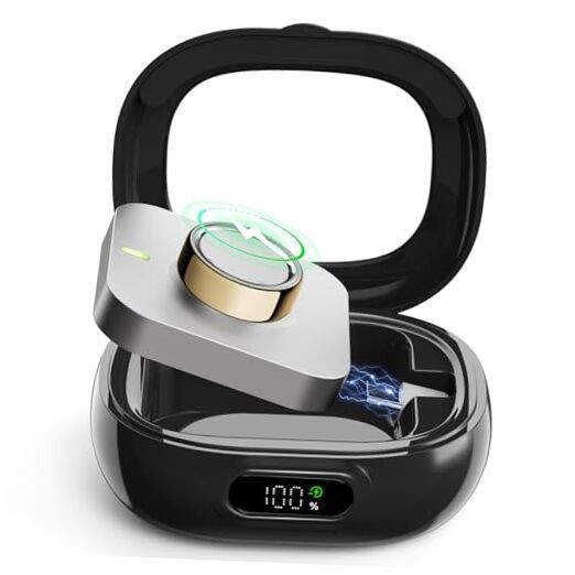 Wireless Charging Case with Oura Ring Gen4&3 Charger LED Power Display 2000mAh 