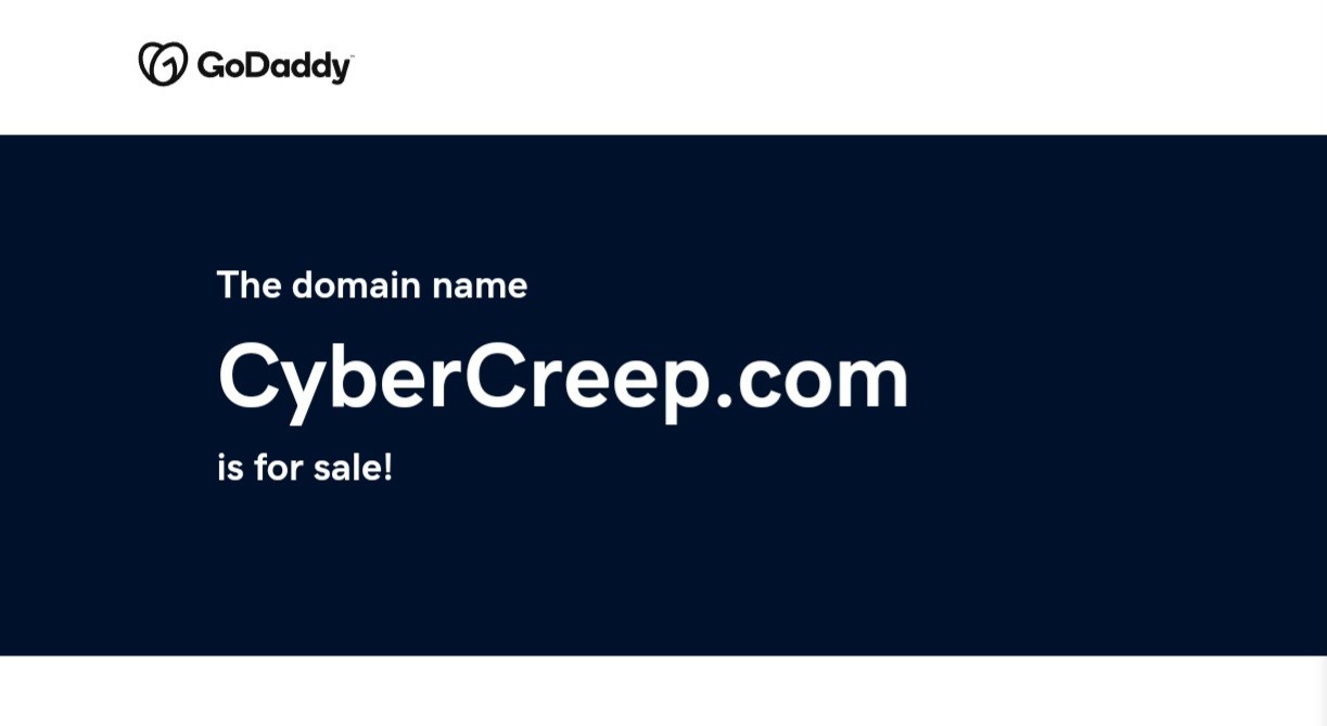 Premium Domain Name www.CyberCreep.com, | Please! Read description.
