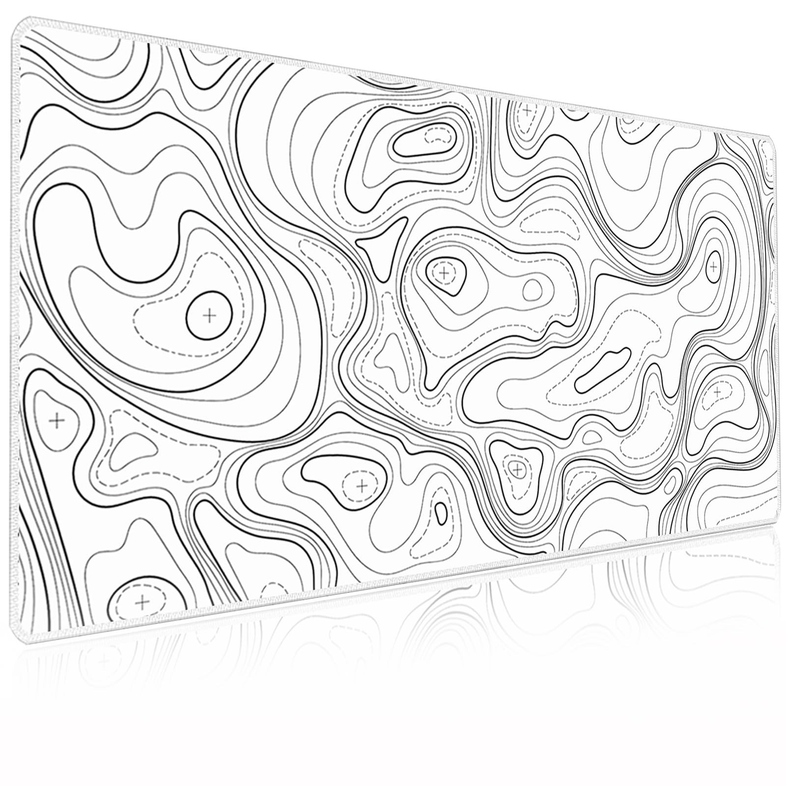 Gaming Mouse Pad XXL Extended Mouse Pad 31.5x15.7inch, Large Abstract Big Com...