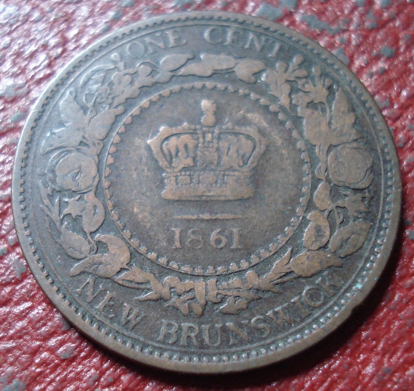 1861 NEW BRUNSWICK LARGE CENT IN VG CONDITION