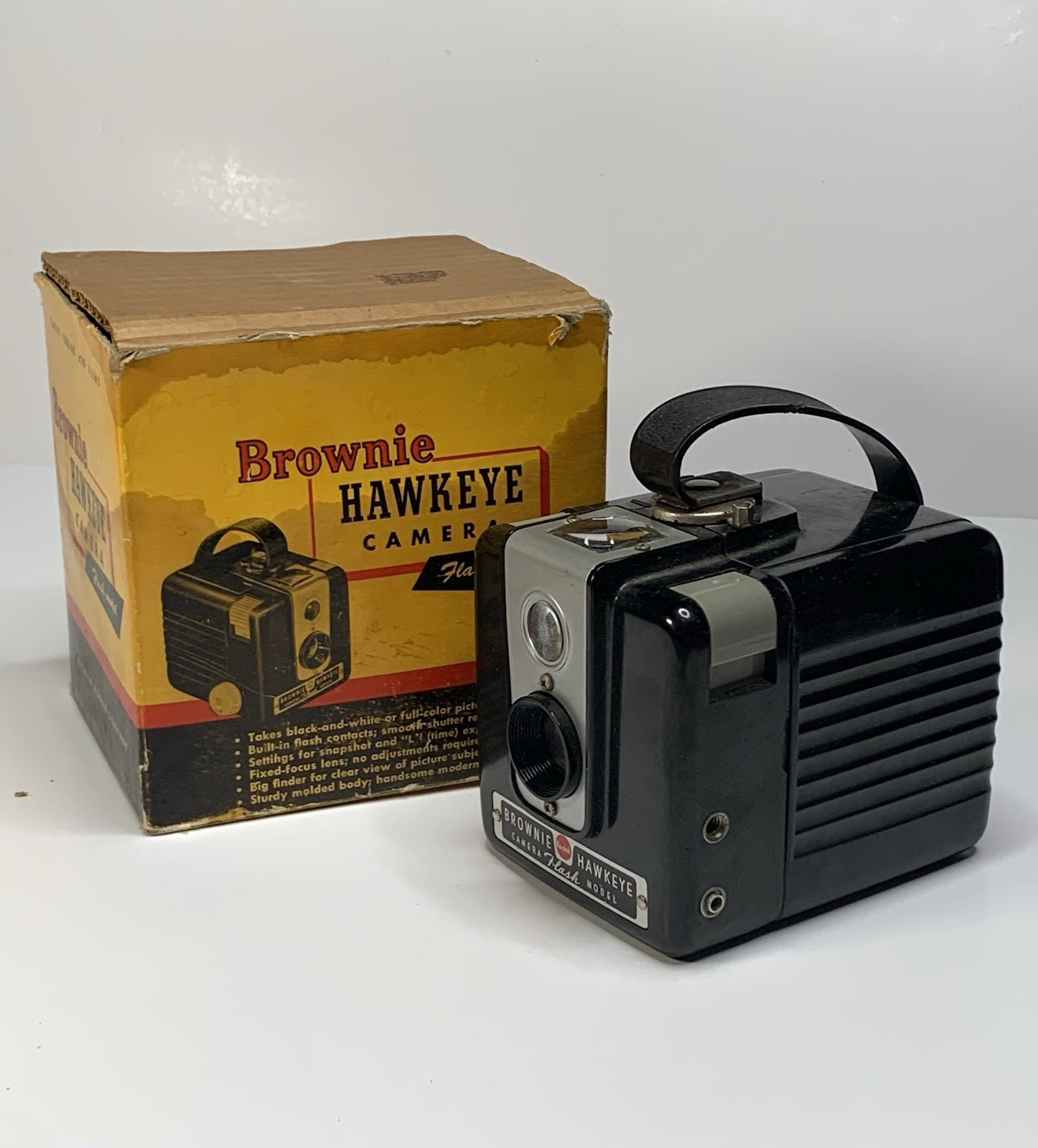 Kodak Brownie Hawkeye With Box