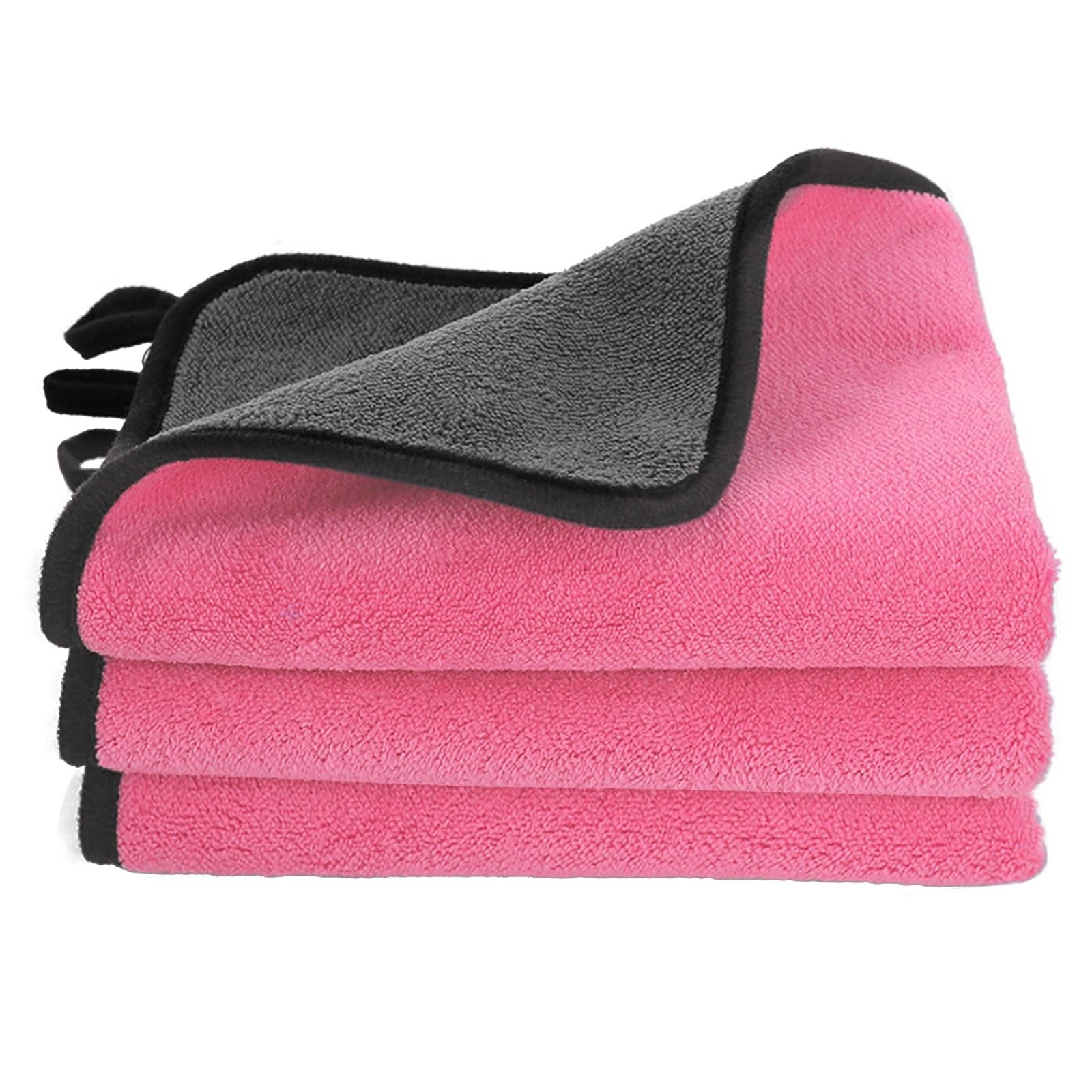 Hovom 3PCS Car Microfiber Towels, 23.62"×11.81" Lint-free Microfiber Towels
