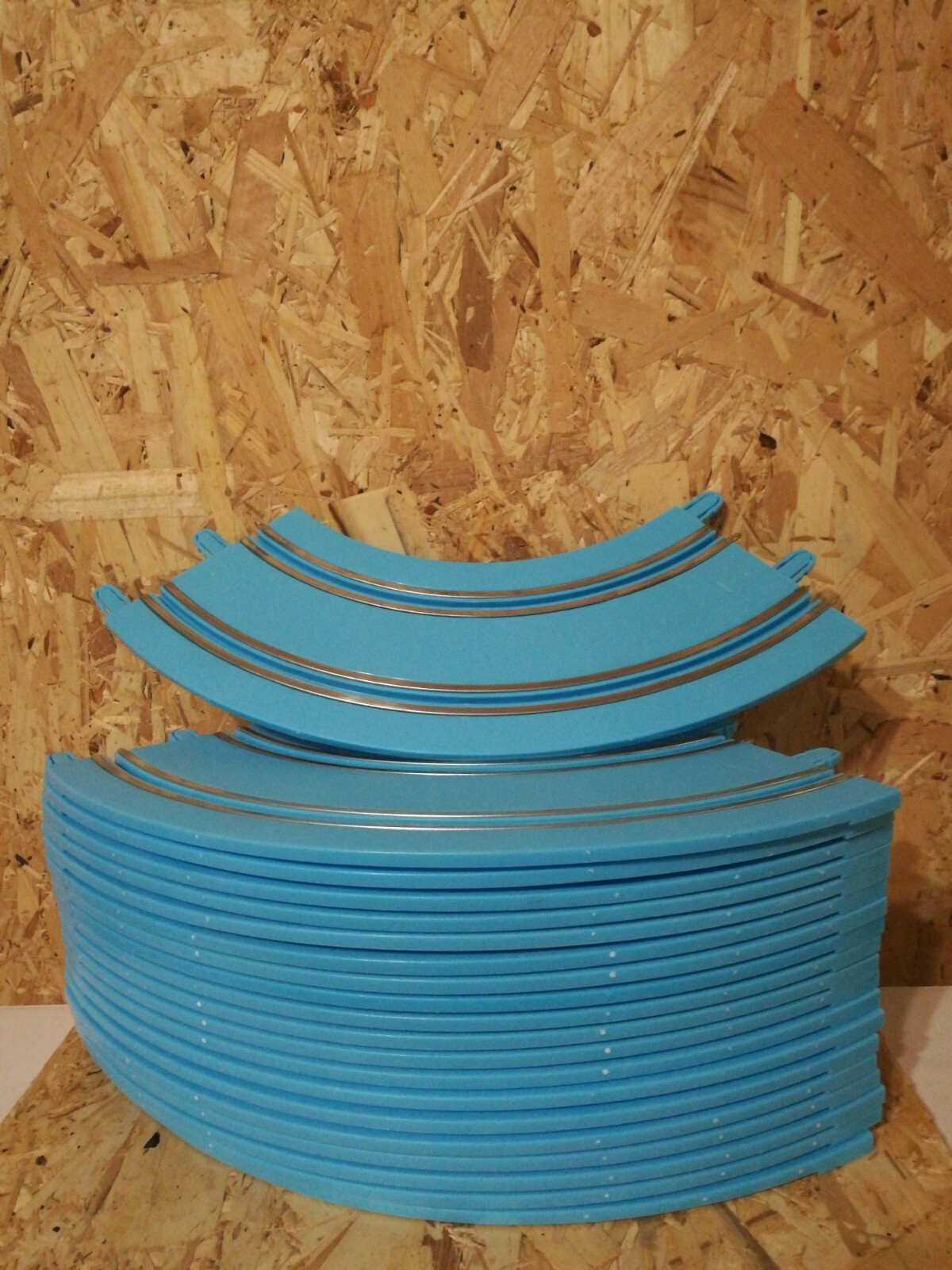 Carrera 1st, 1. First lot of 20x 90 Degree Blue Turn Curve Track Extension Parts