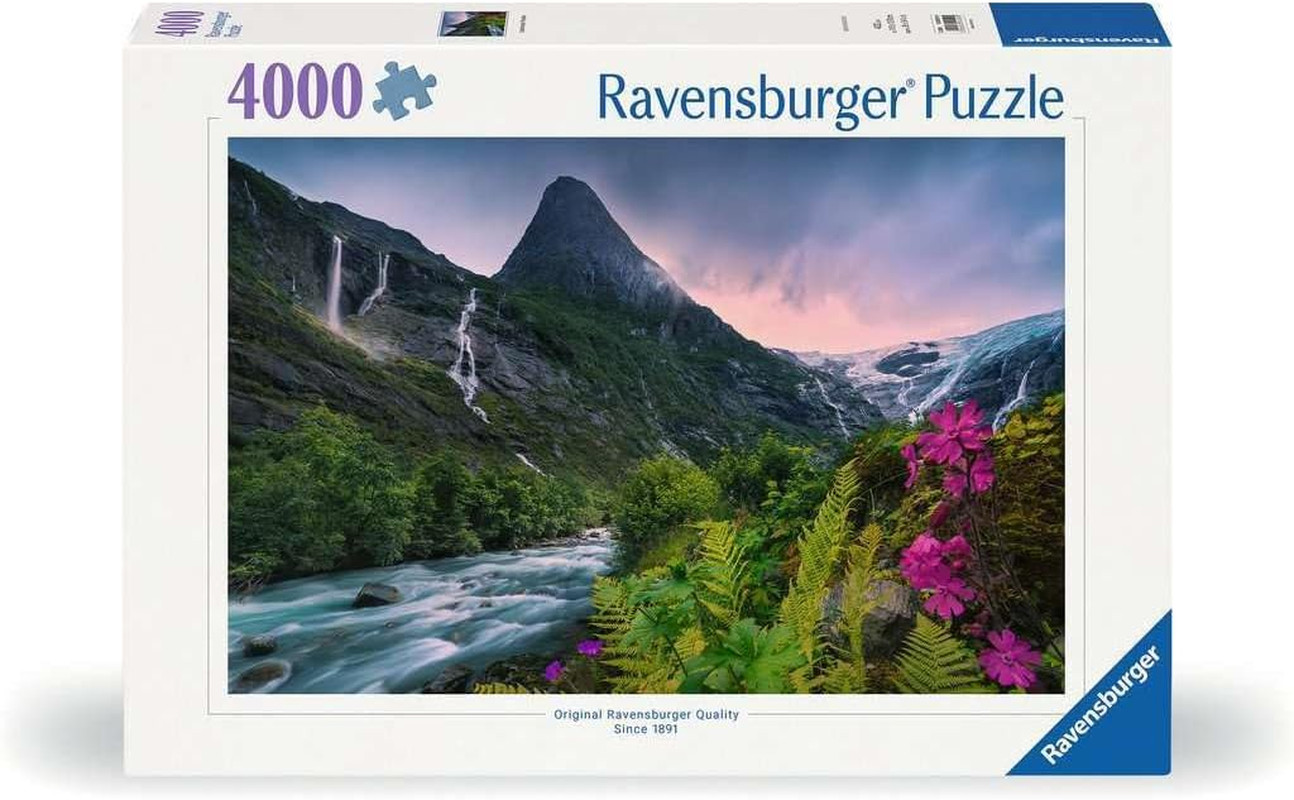 - Stunning Mountain Vibes - 4000 Piece Jigsaw Puzzle - Breathtaking View of Snow