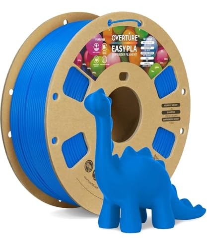  Easy PLA 1.75mm 3D Printer Filament, 1kg PLA Cardboard Spool Easy Digital Blue
