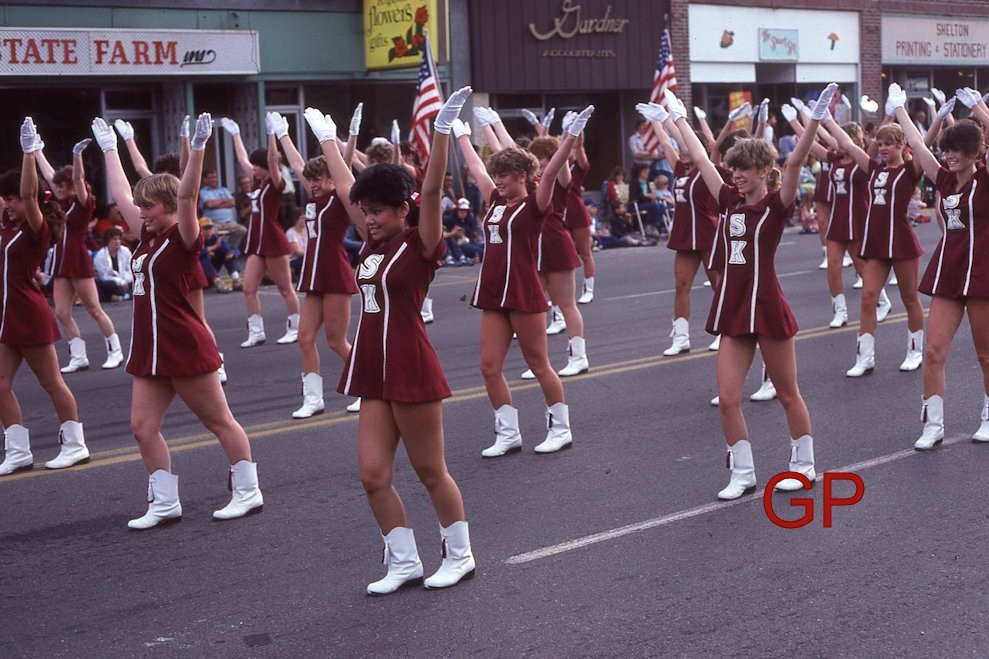 #XX126- i Old 35mm Slide Photo-South Kitsap Wash-Washington-Parade-Band - 1983