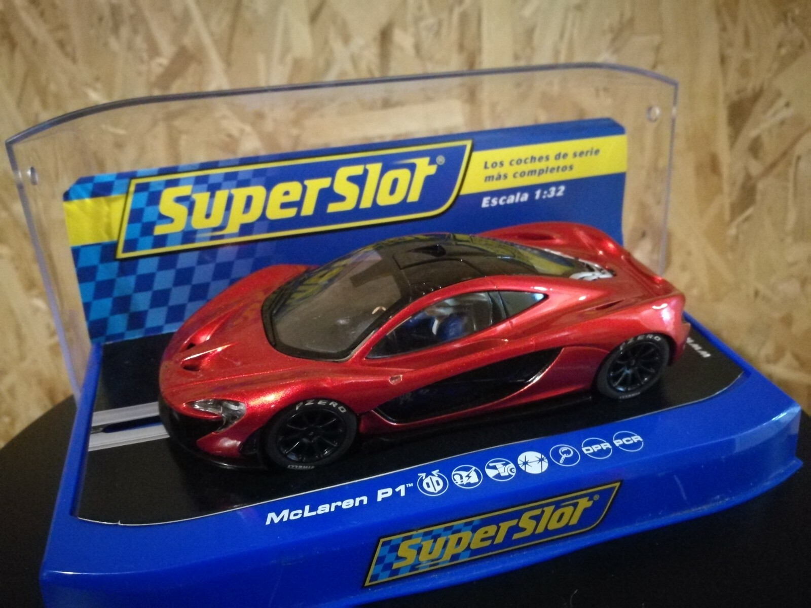SuperSlot 1/32 H3643 Mclaren P1 Volcano Orange Hornby Analogue slot car