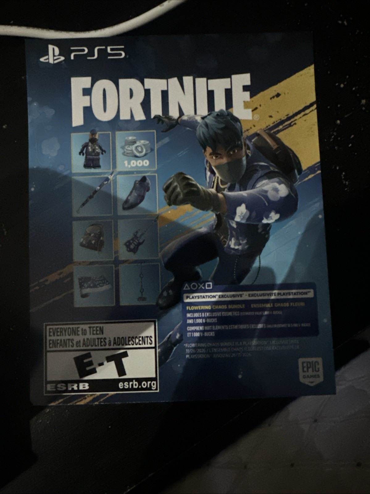 PS5 Fortnite Bundle Unused/unscratched