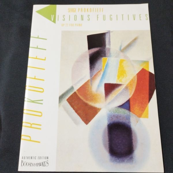 Sheet Music Piano Solo Prokofiev: A Momentary Illusion Op.22 Boogie & Hawks Comp