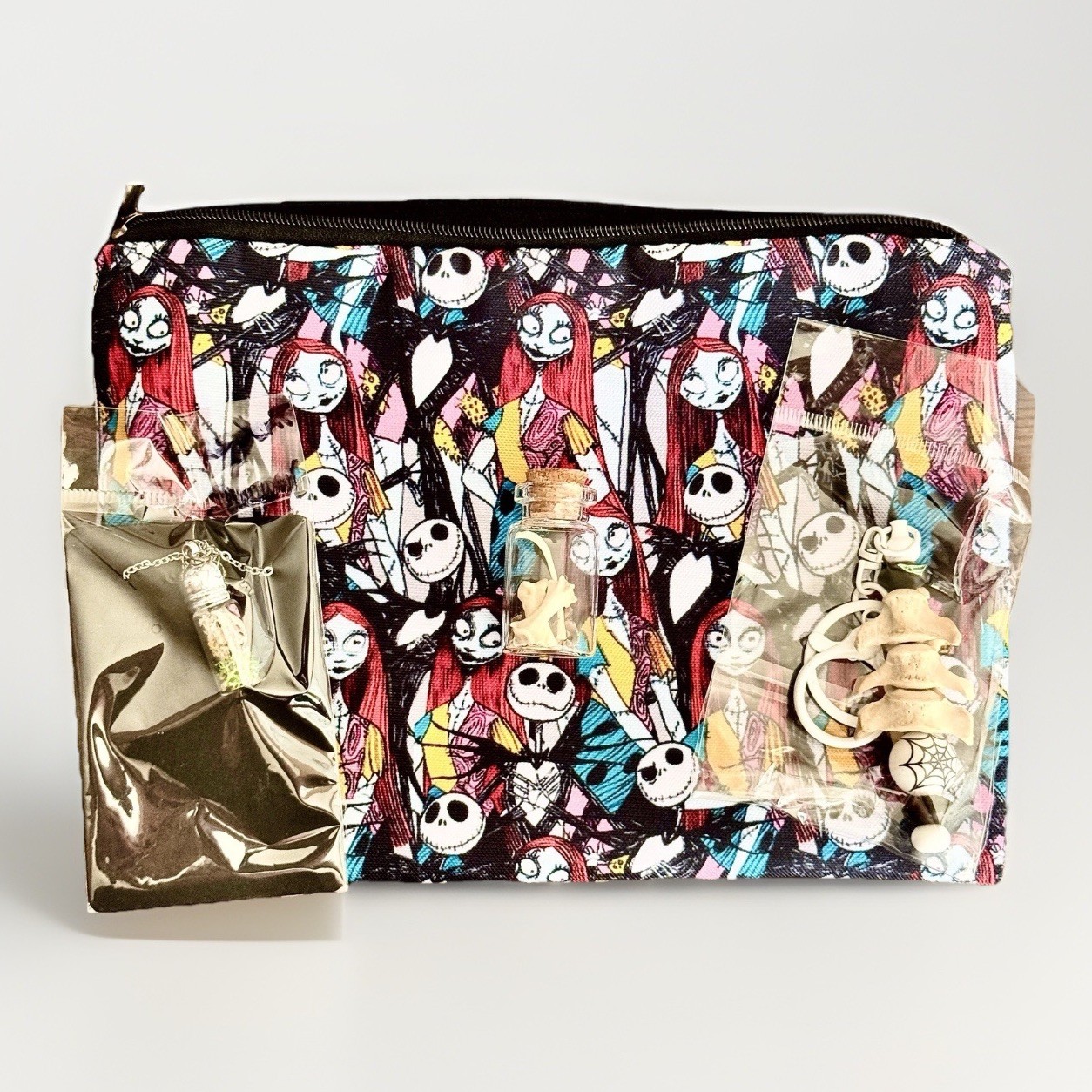 Nightmare Before Christmas Spooky Oddities Bundle Jack Sally Pouch & Vials