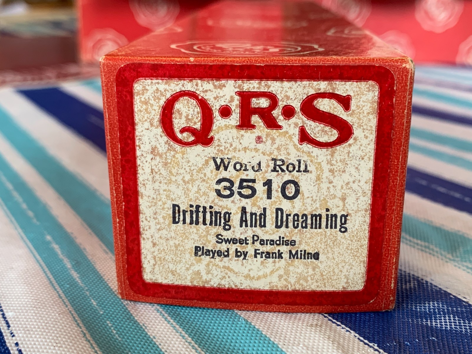 Vintage Q-R-S Player Piano Roll 3510 Drifting And Dreaming