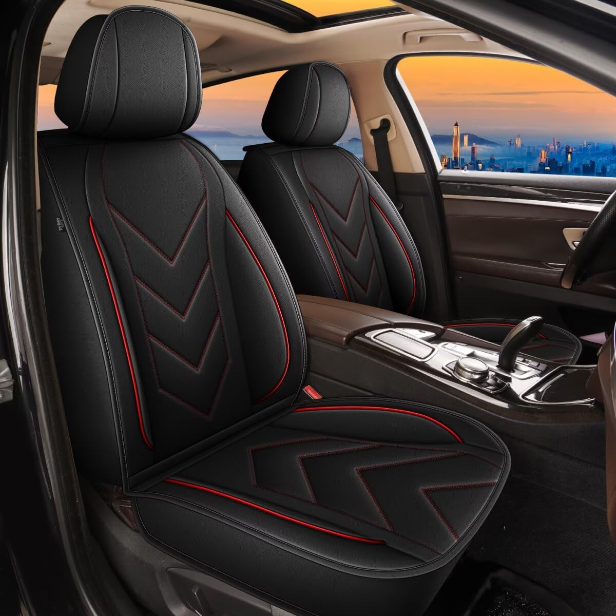 "Toyota Corolla 20002019 Leather Seat Covers Full Set Waterproof Airbag